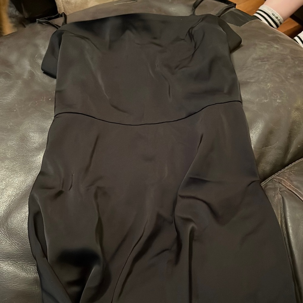 Francesca’s black mini dress
